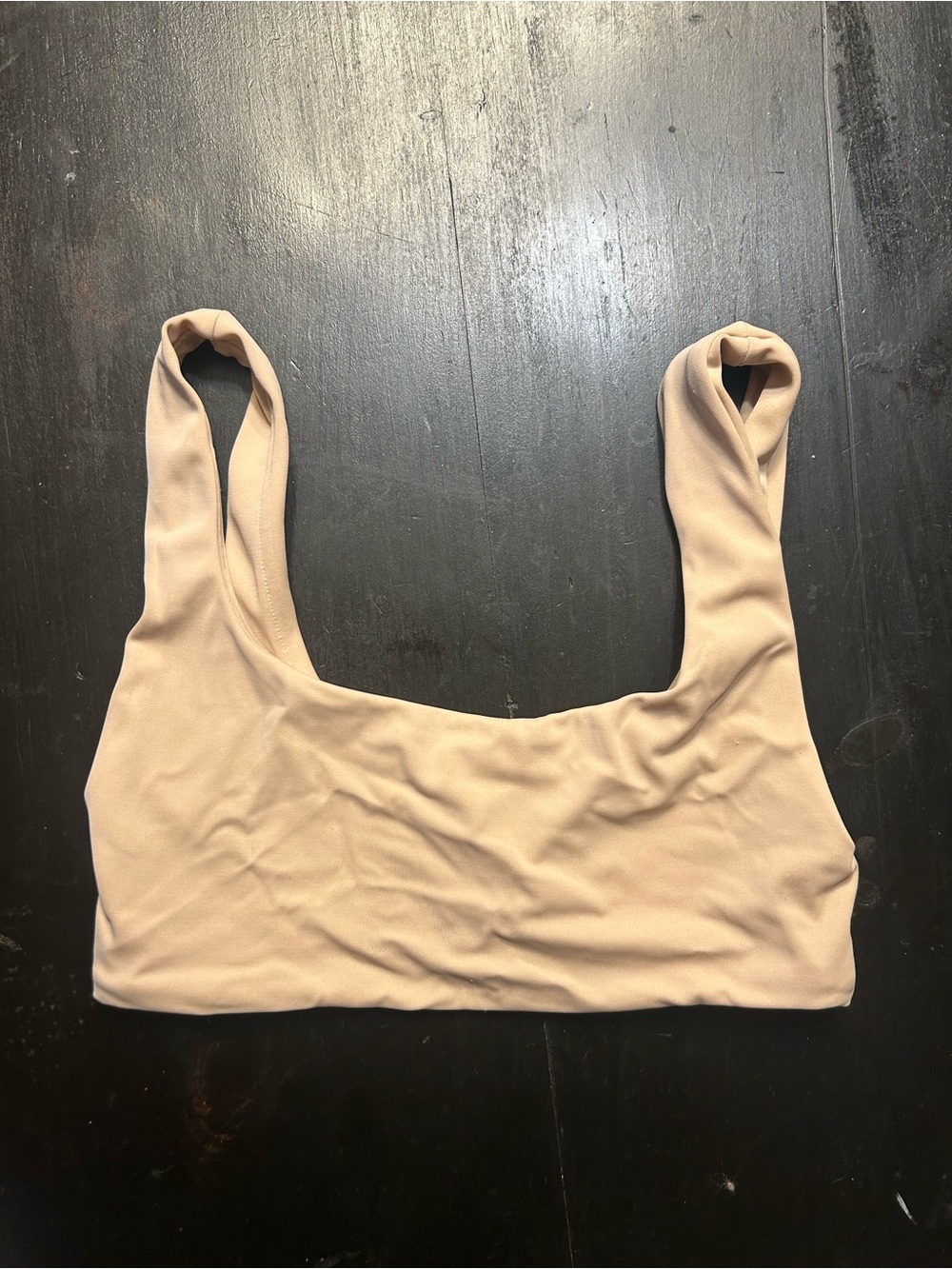 ASOS Beige Scoop Neck Swim Top